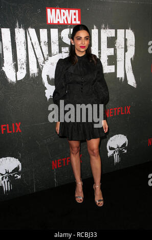 Hollywood, CA, USA. 14 Jan, 2019. 14 janvier 2019 - Hollywood, Californie - Floriana Lima. ''Merveille's The Punisher'' Saisons 2 Premiere tenue au ArcLight Hollywood. Crédit photo : Faye Sadou/AdMedia Crédit : Faye Sadou/AdMedia/ZUMA/Alamy Fil Live News Banque D'Images