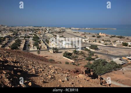 Baie de Bukha, dans l'enclave omanaise de Musandam, Oman, Péninsule Arabique, au Moyen-Orient, en Asie Banque D'Images