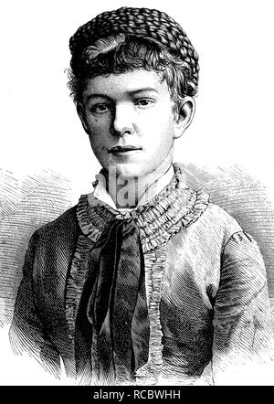 L'archiduchesse Marie Valérie Mathilde Amalie de l'Autriche, 1868 - 1924, fille de l'dirigeants austro-hongrois Franz Joseph I. et Banque D'Images