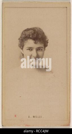 Agnes Miller, à partir de la série des actrices (N245) publié par Kinney frères de promouvoir les cigarettes Sweet Caporal Banque D'Images