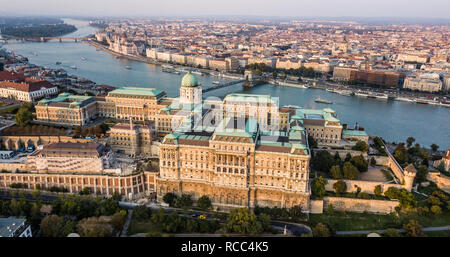 Le Château de Buda, Budavari Palota, paysage urbain, Budapest, Hongrie Banque D'Images