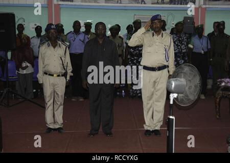 L'Union de l'Afrique Somalie de Mogadiscio, cérémonie de lancement de la formation de police communautaire-1 (12453349513). Banque D'Images