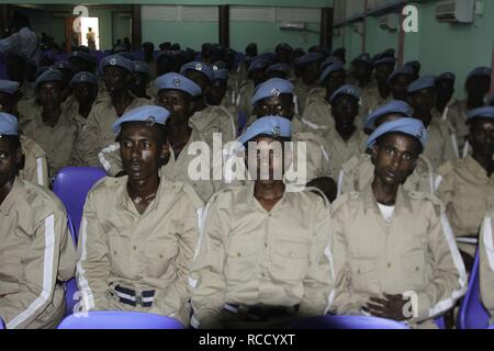 L'Union de l'Afrique Somalie de Mogadiscio, cérémonie de lancement de la formation de police communautaire-7 (12453634354). Banque D'Images