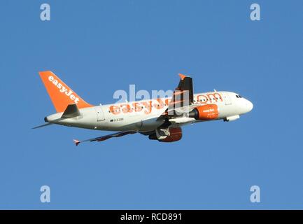 Airbus A319-111 - G-EZBB - EasyJet. Banque D'Images