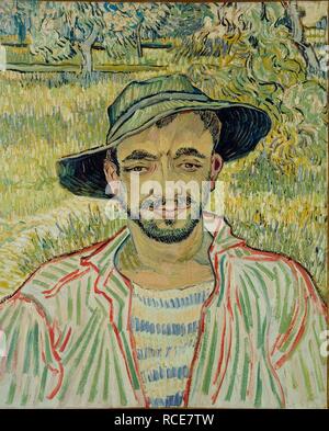 Le Jardinier (jeune paysan). Musée : Galleria nazionale d'arte moderna de Rome. Auteur : VAN GOGH, Vincent. Banque D'Images