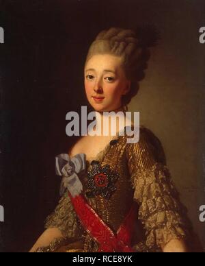 Portrait de la grande-duchesse Natalia Alexeyevna de Russie (1755-1776), La Princesse Wilhelmina Louisa de Hesse-Darmstadt. Musée : Etat de l'Ermitage, Saint-Pétersbourg. Auteur : ROSLIN, ALEXANDER. Banque D'Images