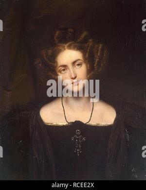 Portrait de la cantatrice Henriette Sontag (1806-1854). Musée : Etat de l'Ermitage, Saint-Pétersbourg. Auteur : Paul Delaroche, Hippolyte. Banque D'Images