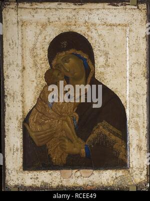 Notre Dame du don. Musée : la Galerie nationale Tretiakov (Moscou). Auteur : Théophane le Grec. Banque D'Images