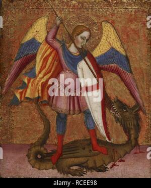 Saint Michel Archange. Musée : Walters Art Museum, Baltimore. Auteur : Maître de Santa Verdiana. Banque D'Images
