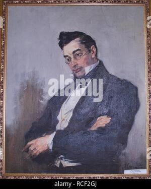 Portrait de l'auteur dramatique Alexandre Sergueïevitch Griboyedov (1795-1829). Musée : Musée de l'État A. S. Griboyedov Khmelita Estate, près de Smolensk. Auteur : Моисеенко, Evsey Evseyevich. Banque D'Images