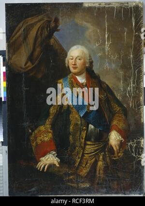 Portrait du Prince Volkonsky (1713-1788 Mikhail Nikititch). Musée : la Galerie nationale Tretiakov (Moscou). Auteur : anonyme. Banque D'Images