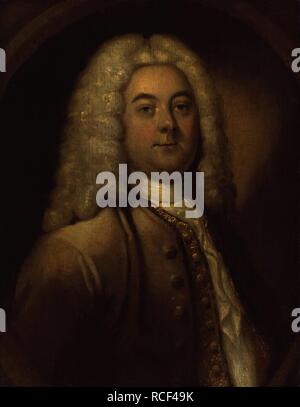 George Frideric Handel (1685-1759). Musée : collection privée. Auteur : anonyme. Banque D'Images