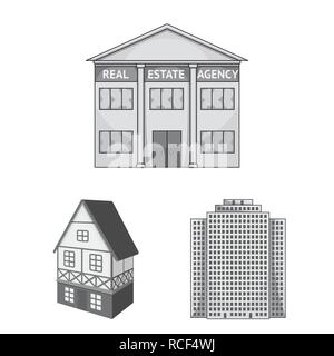 Hut,château,retro,style,logement,architecture,prix,ferme,tourisme,bâtiment,triomphale,ville,chambre,business,scolaire,hotel,boutique,théâtre,design,musée,set,icône,,illustration,collection,isolé,graphique,élément,signer,gris,mono, vecteurs vecteur , Illustration de Vecteur