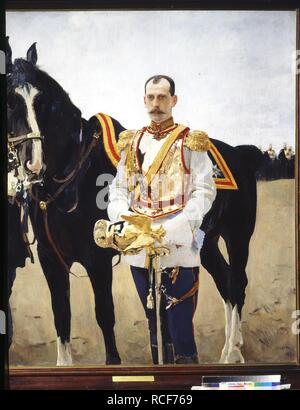 Portrait du Grand-duc Paul Alexandrovitch de Russie (1860-1919). Musée : la Galerie nationale Tretiakov (Moscou). Auteur : Valentin Alexandrovitch Sérov,. Banque D'Images