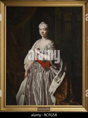 Portrait de la grande-duchesse Natalia Alexeyevna de Russie (1714-1728). Musée : collection privée. Auteur : anonyme. Banque D'Images