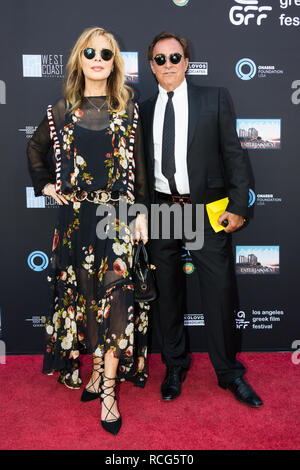 Los Angeles, USA. 10 Juin, 2018. Lauren Koslow (L) et Thaao Penghlis assister à Los Angeles Film Festival Grec Orpheus 2018 Cérémonie de remise des Prix Banque D'Images