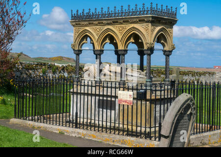 Grace Darling tombe, Bamburgh, St Aidan's churchyard, Northumberland, England, UK Banque D'Images