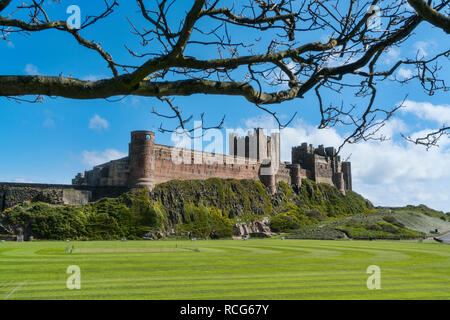 Château de Bamburgh, Northumberland, England, UK, Banque D'Images