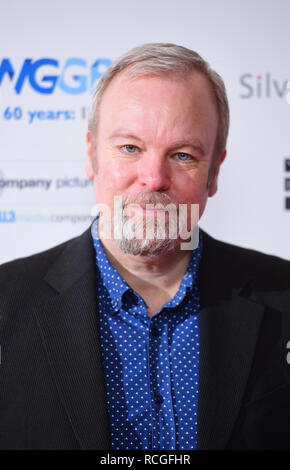 Steve Pemberton arrive au Royal College of Physicians de Londres pour les Writerss' Guild Awards Banque D'Images