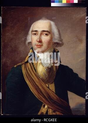 Portrait du poète Ivan Ivanovitch Dmitriev (1760-1837). Musée : Musée d'histoire de l'État de Moscou. Auteur : anonyme. Banque D'Images