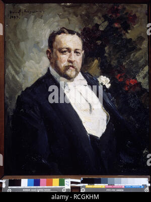 Portrait du collectionneur Ivan A. Morozov (1871-1921). Musée : la Galerie nationale Tretiakov (Moscou). Auteur : Korovine, Konstantin Alexeyevitch. Banque D'Images