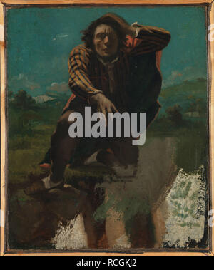 Autoportrait (l'Homme rendu fou par la peur). Musée : Musée National d'Art, Oslo. Auteur : COURBET, Gustave. Banque D'Images