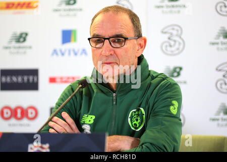 15 janvier 2019 Martin O'Neill a annoncé que Nottingham Forest football manager. (Image à partir de 16.10.2018 Conférence de presse du stade Aviva, Dublin) Banque D'Images