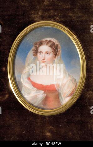 Portrait de la Comtesse Dolly de Ficquelmont (1804-1863). Musée : collection privée. Auteur : Comte de Girardin, Alexandre François Louis. Banque D'Images