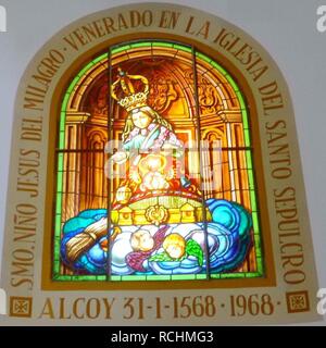 Alcoy - Iglesia de Santa María 16 Arciprestal. Banque D'Images