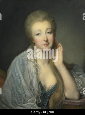 Jeanne Bécu, comtesse Du Barry (1743-1793). Musée : collection privée. Auteur : GREUZE, JEAN-BAPTISTE. Banque D'Images