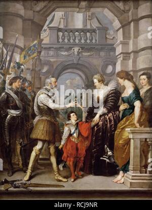 L'envoi de la Régence (la Marie de' Medici Cycle). Musée : Musée du Louvre, Paris. Auteur : Rubens, Pieter Paul. Banque D'Images