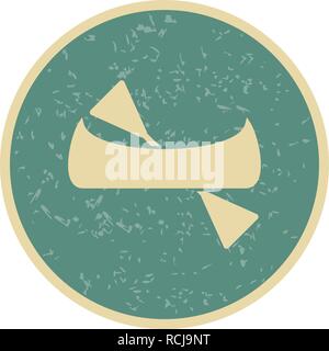 L'icône vecteur Canoe Illustration de Vecteur