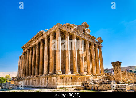 Temple de Bacchus à Baalbek, Liban Banque D'Images