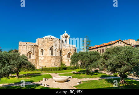 Église Saint Jean-Marc à Byblos, Liban Banque D'Images