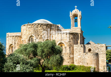 Église Saint Jean-Marc à Byblos, Liban Banque D'Images
