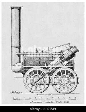 George Stephenson's Lancashire Witch 1828 Banque D'Images