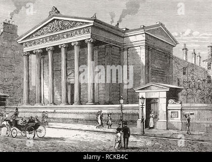 Chirurgiens' Hall, Edinburgh, Ecosse, 19e siècle Banque D'Images