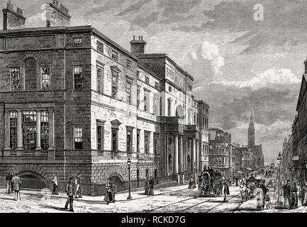 L'université, Édimbourg, Écosse, 19e siècle Banque D'Images