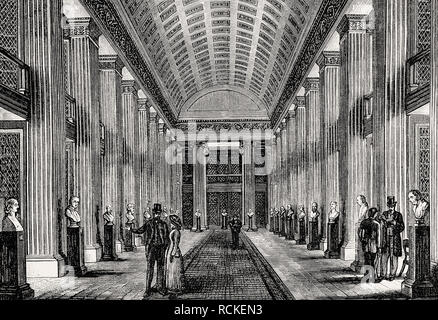 La Bibliothèque Hall, University, Edinburgh, Ecosse, 19e siècle, Banque D'Images