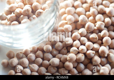 L'Italie, l'Ombrie, le ceci, Pois chiches secs Banque D'Images