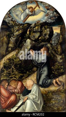 L'agonie dans le jardin. Musée : état des collections d'Art de Dresde. Auteur : Cranach, Lucas, l'Aîné. Banque D'Images