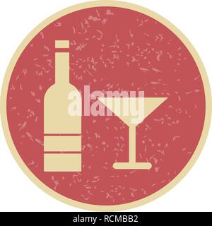 Vector Icône Vin Illustration de Vecteur