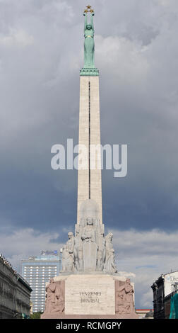 Monument de la liberté, Riga, Lettonie Banque D'Images