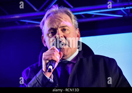 Londres, Royaume-Uni. 15 janvier, 2019. Le député conservateur Guto Bebb assiste à vote du peuple pour arrêter Brexit Brexit rallye en raison de voter au Parlement le 15 janvier 2019, Londres, Royaume-Uni : Crédit photo Capital/Alamy Live News Banque D'Images