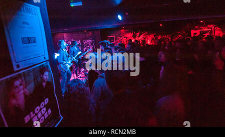 Glasgow, Ecosse, Royaume-Uni. 15 janvier, 2019. LA MAUVAISE Bande Suns jouent leur premier concert à Glasgow le grenier Bar, Crédit : Stuart Westwood/Alamy Live News Banque D'Images