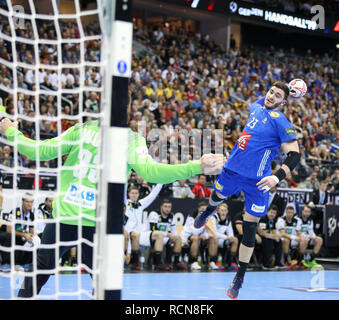 Berlin, Allemagne. 15 janvier, 2019.Ludovic Fabregas pour la France (23) les tiges et de crédit scores : Mickael Chavet/Alamy Live News Banque D'Images