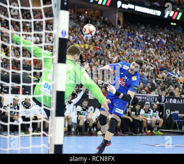 Berlin, Allemagne. 15 janvier, 2019.Ludovic Fabregas pour la France (23) les tiges et de crédit scores : Mickael Chavet/Alamy Live News Banque D'Images