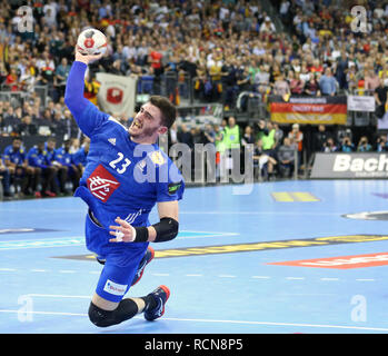 Berlin, Allemagne. 15 janvier, 2019.Ludovic Fabregas pour la France (23) les tiges et de crédit scores : Mickael Chavet/Alamy Live News Banque D'Images