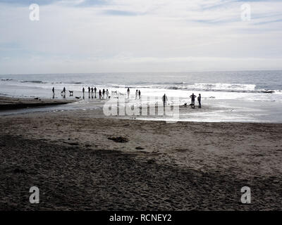 D'or à Hendry's Beach pour le Nouvel An Banque D'Images