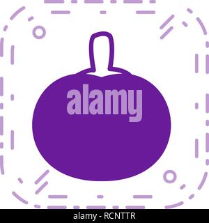Vector Icône Citrouille Illustration de Vecteur